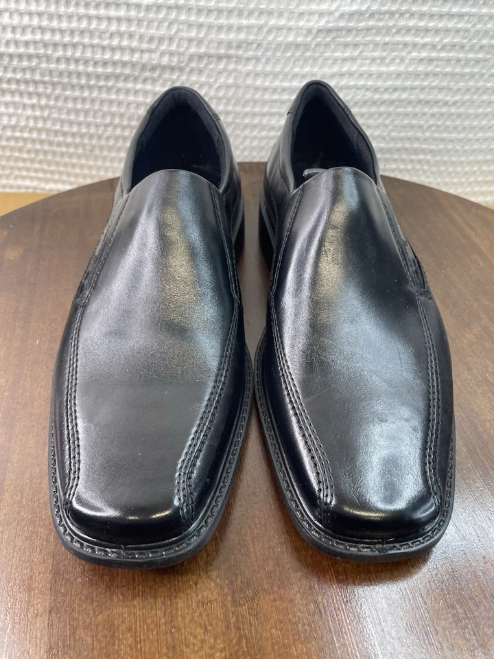 ECCO New Jersey Black Men's Leather Slip-on Size EU 41 US 7-7.5 Comfort Academia - Image 2 of 4