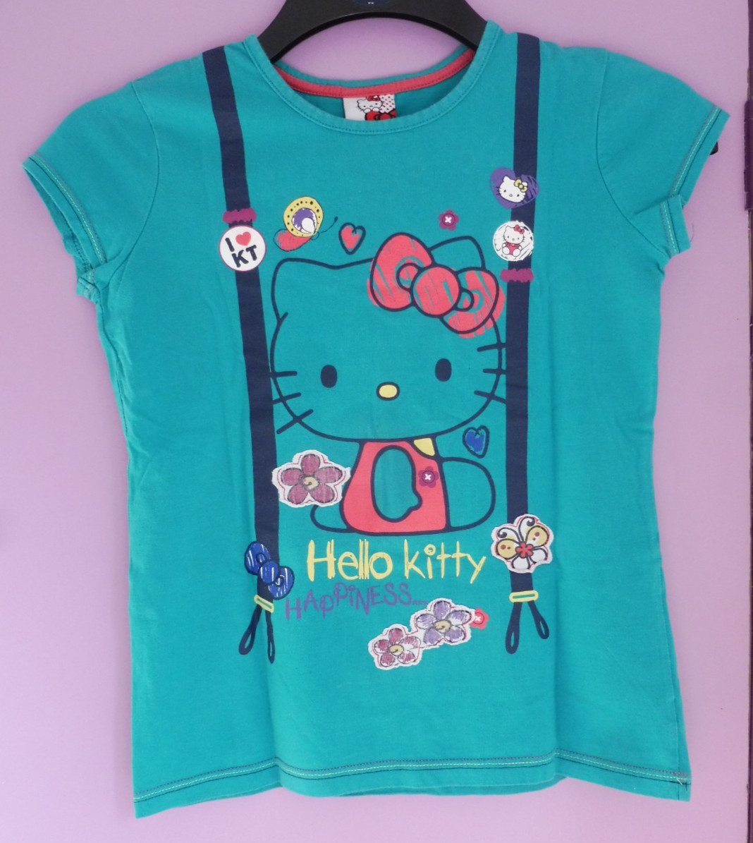 2 x Hello Kitty T-shirt age 9-10 years 100percent cotton
