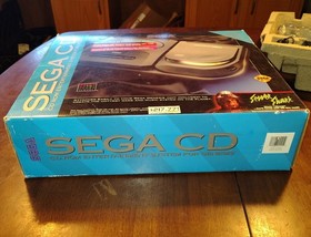 WORKING Sega CD Model 2 Console: Boxed + Mounting Plate, Sewer Shark, Extender