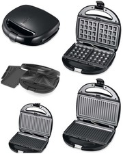 Grill Viande - 750W - Plaques antiadhésives - 2 sandwichs - Rangement