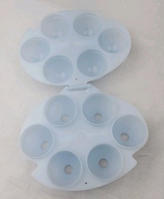 VTG Jell-O Jigglers Oval Jell-O Shots 3D Easter Egg Mold Pale Light Blue 