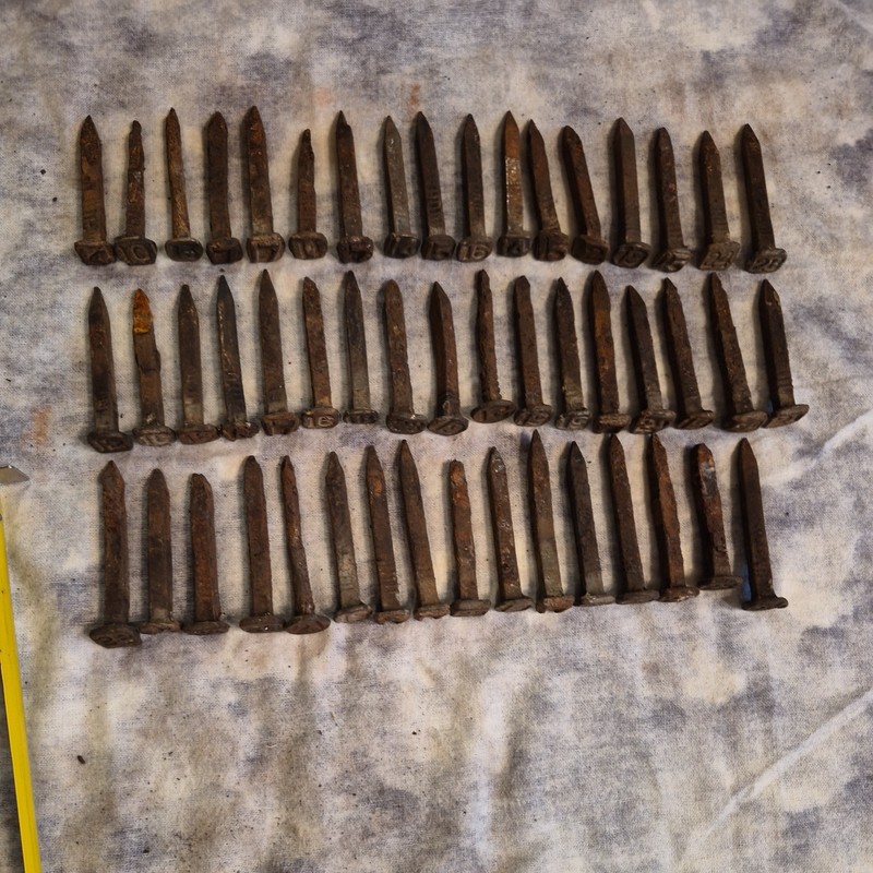 2 1/2 Inch Vintage Railroad Nails Lot of 50