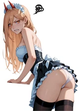 Power Chainsaw Man Waifu Weatherproof Anime Sticker 6" Car Decal