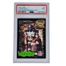 1994 Coke Monsters of the Gridiron GOLD Junior Seau Stealth #26 PSA 9