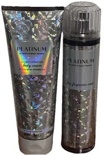 Platinum by Bath & Body Works Fragrance Body Mist Body Cream Lotion 2pc Set New