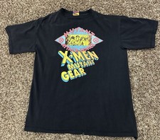 Vintage 1994 X-Men Mutant Gear Shirt Attack Force Animated Series Mens Size Med