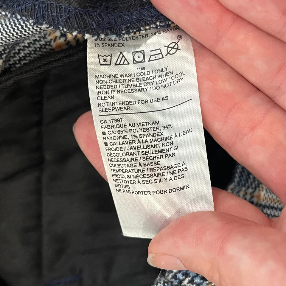 Janie and Jack The Sartorial Plaid Jogger Pants - Girls Size 8 Casual Chic - Image 4 of 4