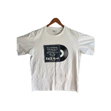 Uniqlo x Mf Doom Face Records T-Shirt Men's Size L White Underground Music Label