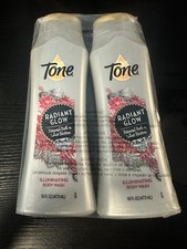 2 x Tone soap Body Wash Radiant Glow Diamond Dust Lotus Blossom Illuminating