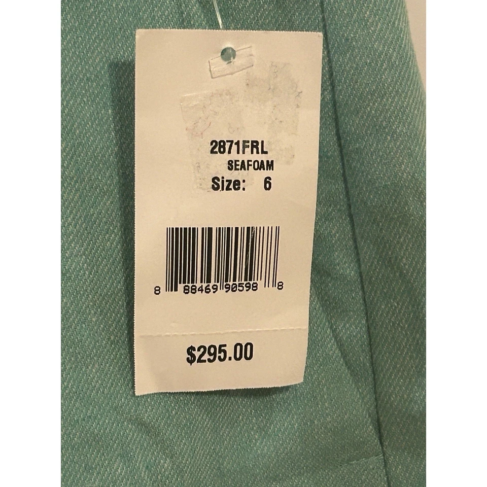 Новый с Ярлыками L'Agence морской пены Saige сафари льняной смеси шорты размер 6 - Изображение 2 из 4