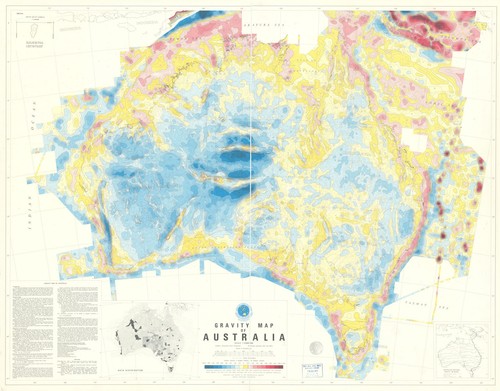 Gravity map of Australia—Bureau of Mineral Resources—Geophysical Branch 1976