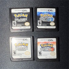Nintendo Pok mon DS Game Lot: Black 2, White White 2 w/ Cases Manuals