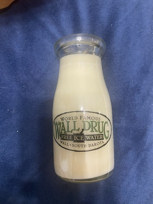 #ad Wall Drug Milk Bottle Candle By Milk house Creamery $10.00