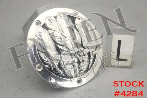 2012 Harley Electra Glide CHROME DOME Derby Clutch Cover "MEDICINE BUNDLE" #4284