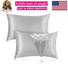 Silk Pillowcase for Hair and Skin, 2 Pack 100 Mulberry Silk Pillowcase 25 Mo...
