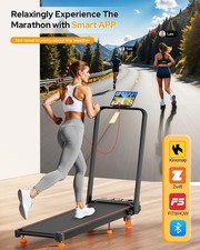 3.5HP 4in1 Foldable Treadmill W 15% Incline LED Electric Running Joggin For Home 8