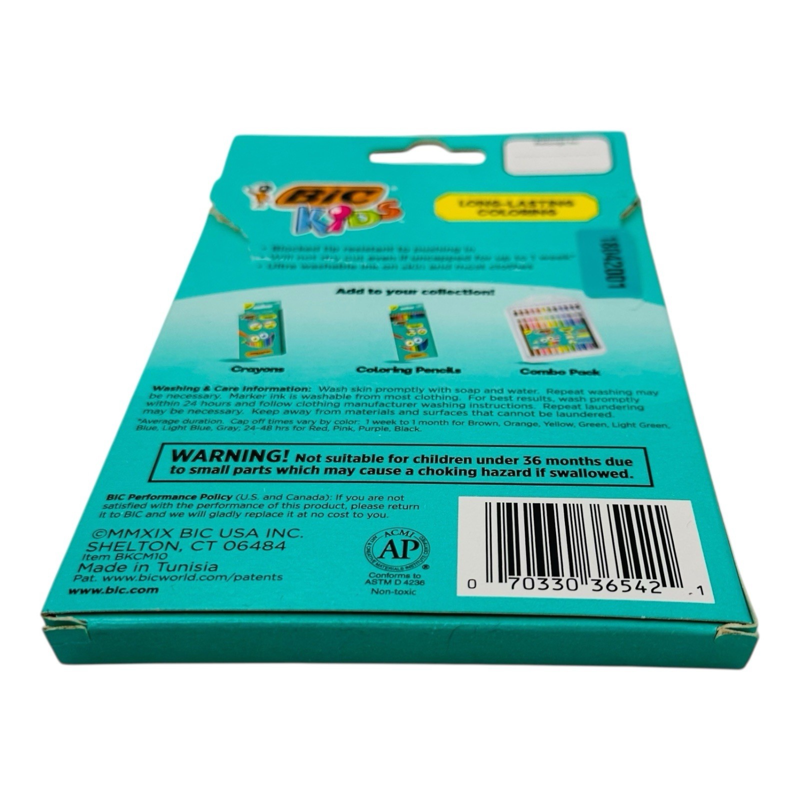 10 Markers BIC Kids Ultra Washable Medium Markers Assorted Colors