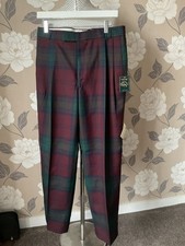 Glengarnock Lindsay tartan plissettato alberi 32 vita 