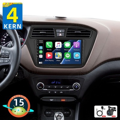 64GB Android 15 Apple Carplay Autoradio GPS Navi FM für Hyundai i20 GB 2015-2018