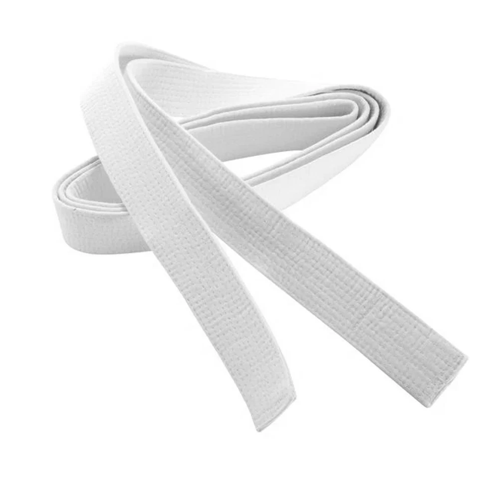Cinturón Blanco Taekwondo Karate - Niños y Adultos Artes Marciales Uniforme Accesorios Foto 2 de 4