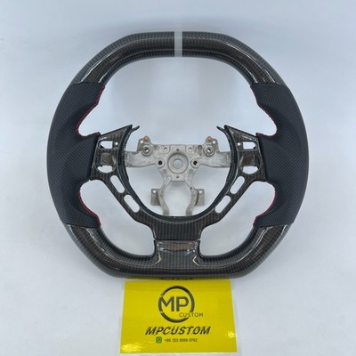 Flat Top Real Carbon Fiber Steering Wheel Fit For Nissan GTR GT-R R35 2009-2016