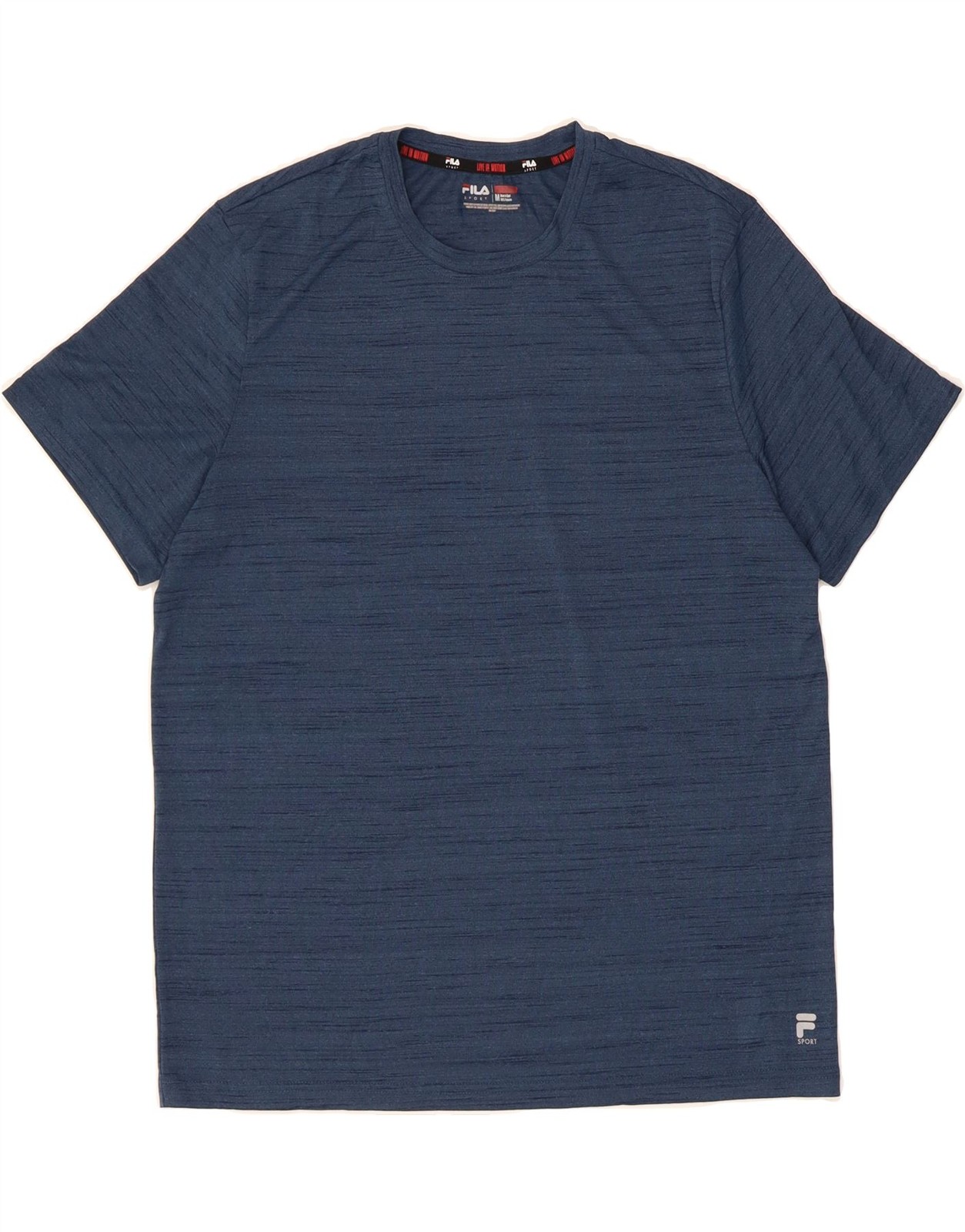 FILA Maglietta Uomo Top Medium Blu Navy Gessato YZ03