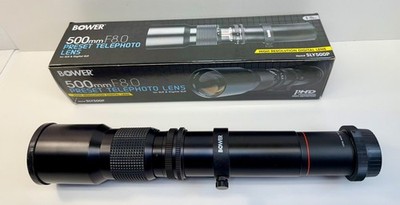 Bower 500mm f/8.0 Preset Telephoto Lens with Series 1 Vivitar 2x Converter