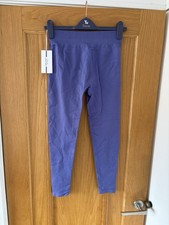Image of Jack Wills Active Jacquard Purple Leggings Size Medium