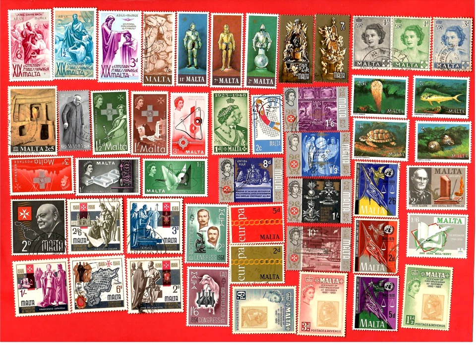 WORLDWIDE Stamps & Pictorials Used MALTA, THAILAND, BRAZIL, HONDURAS😊 - Image 3 of 4