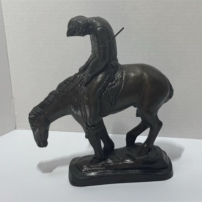 End of the Trail Statue After James Earle Fraser Cast Metal Texas Made 12inches