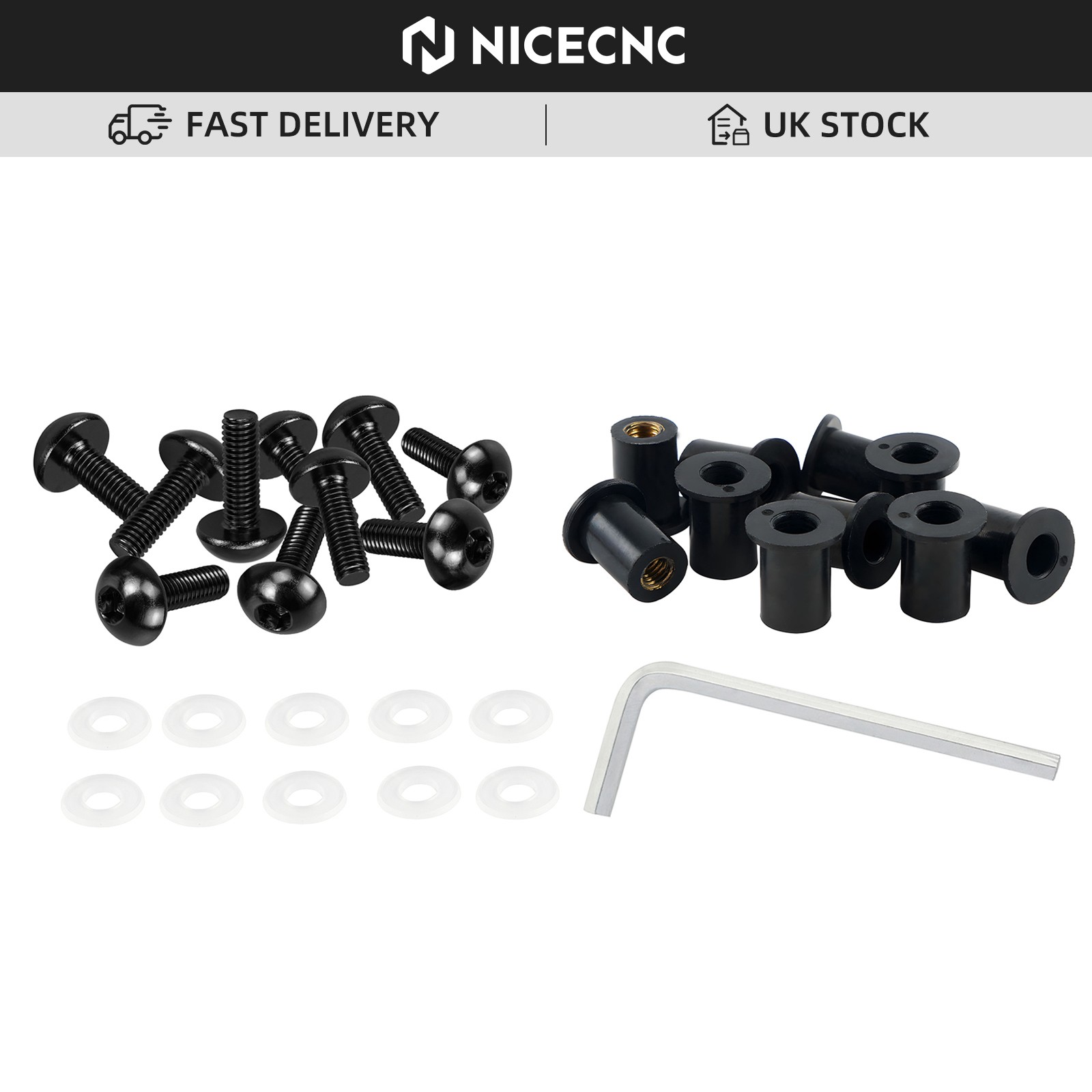 M5 Motorcycle Windscreen Screen Bolts Screw Kit For Honda C CL CB CBF CBR CR CT