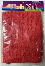 Decorative Fish Net Wall Decoration, Party Decor, 1 Piece Red