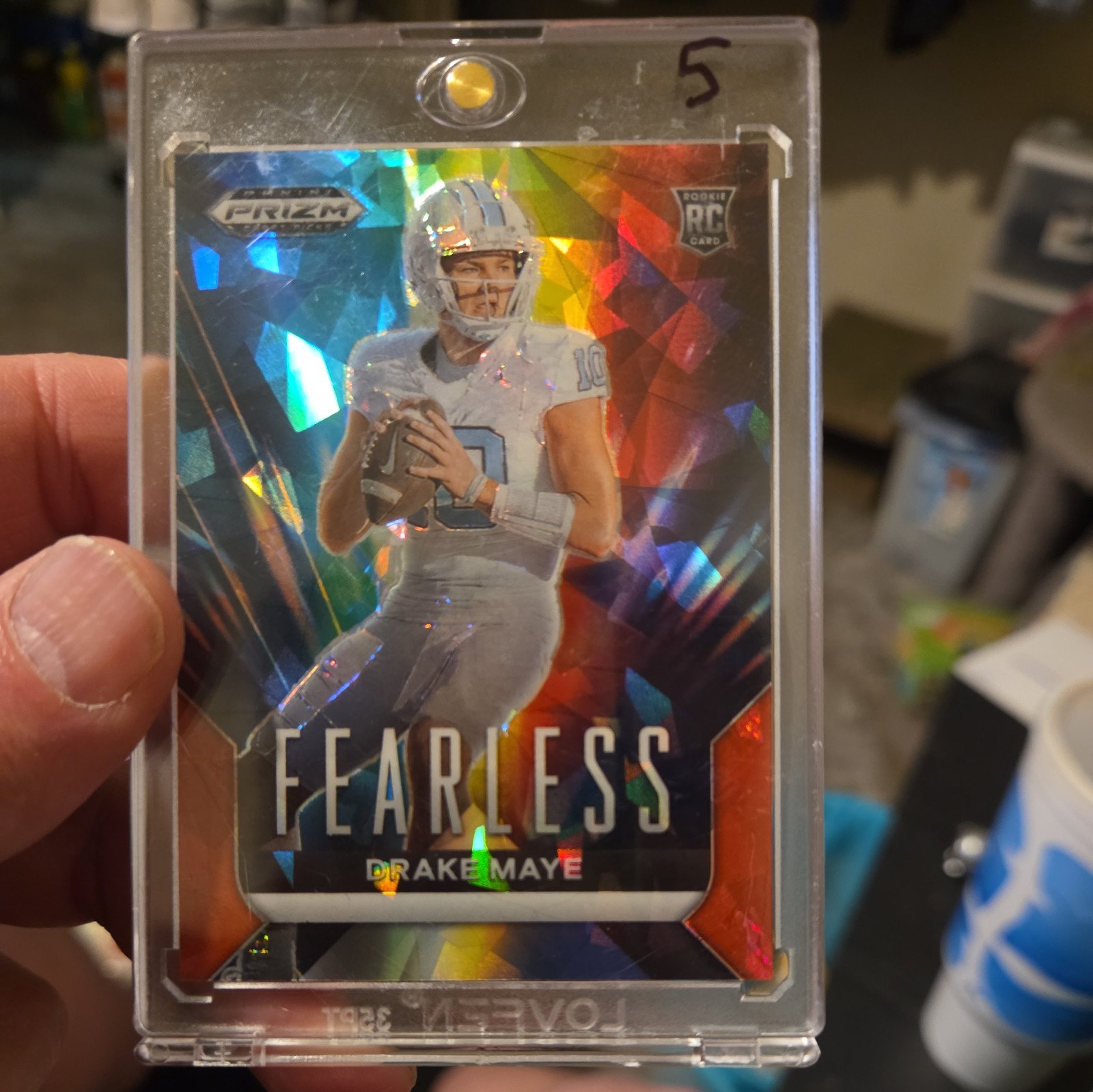 2024 Panini Prizm Draft Picks - Fearless Drake Maye #F-DM Red Ice Prizm (RC)