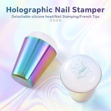 Silicone Nail Stamper Colorful 3.5*5.5cm Nail Stamping Plates Manicure Tools