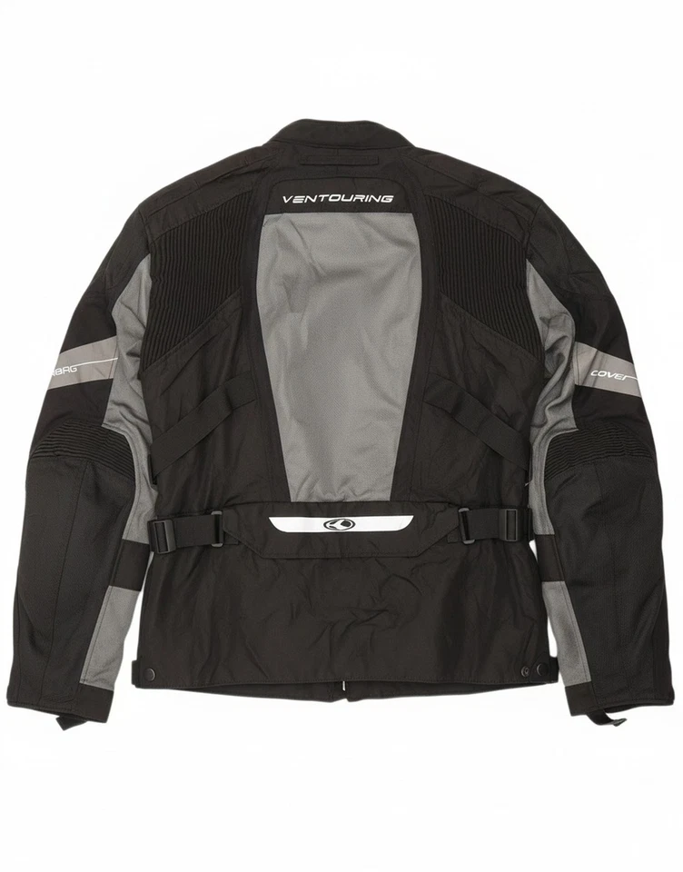 CLOVER Мужская гоночная куртка Великобритании 48 4XL черный цветной блок BQ06 - Изображение 2 из 4