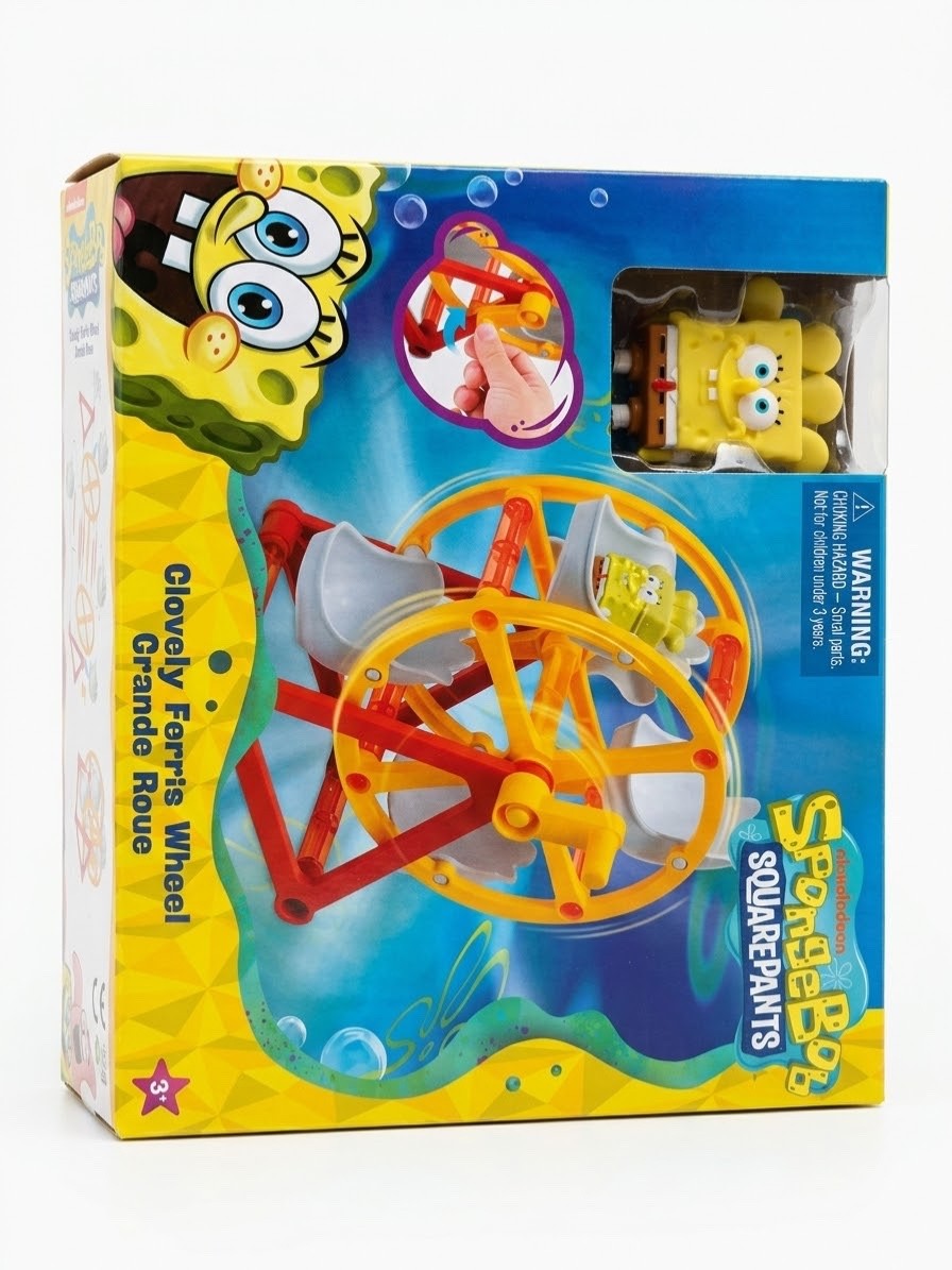 SpongeBob SquarePants Clovely Ferris Wheel Toy Figure Set New