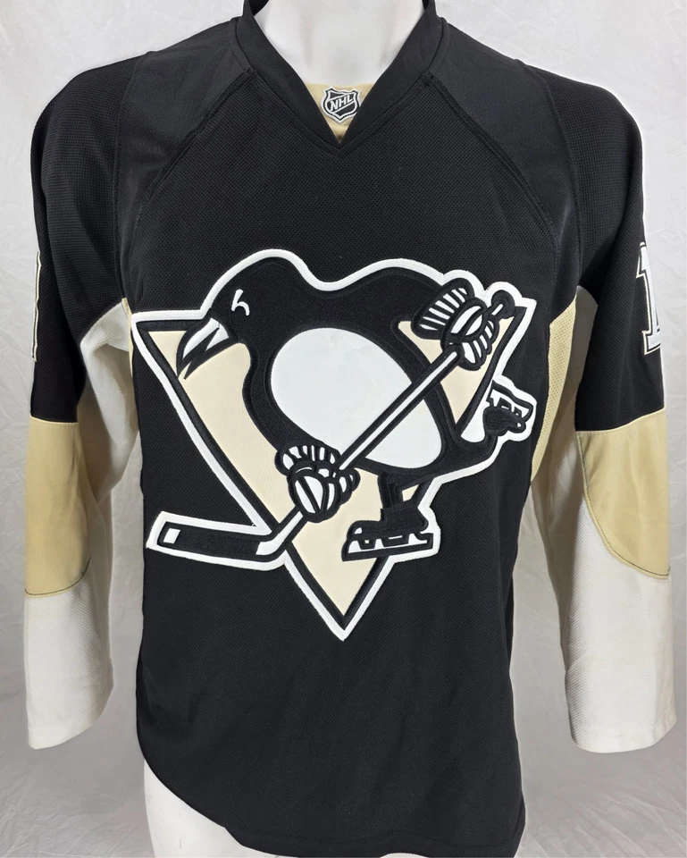 Camiseta deportiva de hockey para hombre Pittsburgh Penguins 18 James Neal Reebok malla bordada 50 Foto 2 de 4