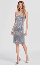 GUESS Jamie Strapless Sequin Sheath dress Sz 12 women’s NWOT mint