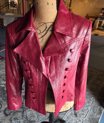 INSIGHT New York Women's Size 8P Sparkle Pomegranate Jacket BEAUTIFUL NWT