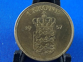 DENMARK 1 KRONE 1957 (A3/427)
