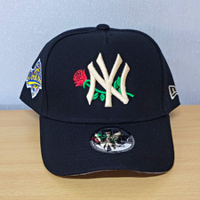 New Era 9FORTY New York Yankees World Series Adjustable Baseball Cap Black