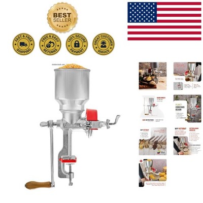 Colombian-made Cast Iron Grain Mill with High Hopper - Quality & Tradition