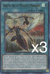 Ninjitsu Art of Mosquito Marching (BLCR-EN030) - Ultra Rare - 1st Edition