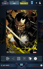 Topps Marvel Collect 2022 Base Series 1 Yellow Week 1 Tier 7 - Blade