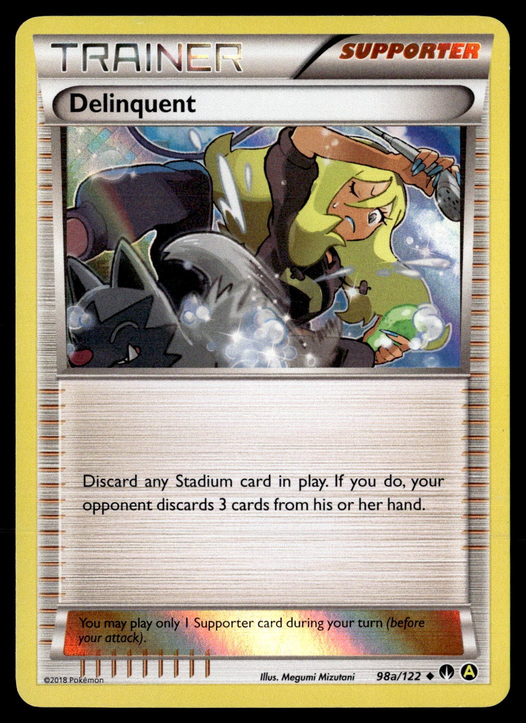 Delinquent 98A/122 Promo Alternate Art Promos Pokemon Holo Lightly Played