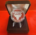 CHICAGO BULLS One Troy Ounce .999 SILVER Round Back to Back Highland Mint #3302