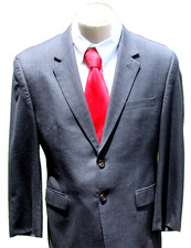 RALPH RALPH LAUREN Mens 2 Button Blazer Sport Coat Size 42 S WOOL Dark Gray