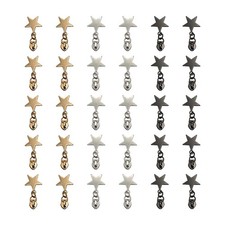 30 PCS 5 Zipper Sliders Pull Bulk Heavy Duty Metal Nylon Coil Replacement