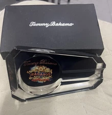 Tommy Bahama Glass Habanos Multicolor Cigar Ashtray. Brand New Never Used Rare