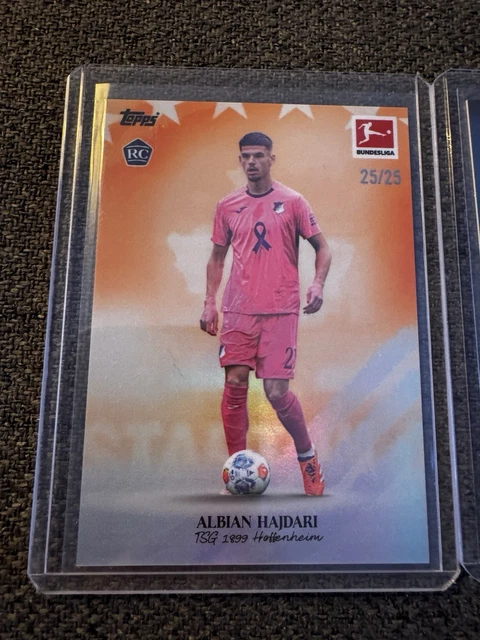 Albian Hajdari 25/25 & Fisnik Asllani 26/99 both RC Topps Bundesliga Inter.Star
